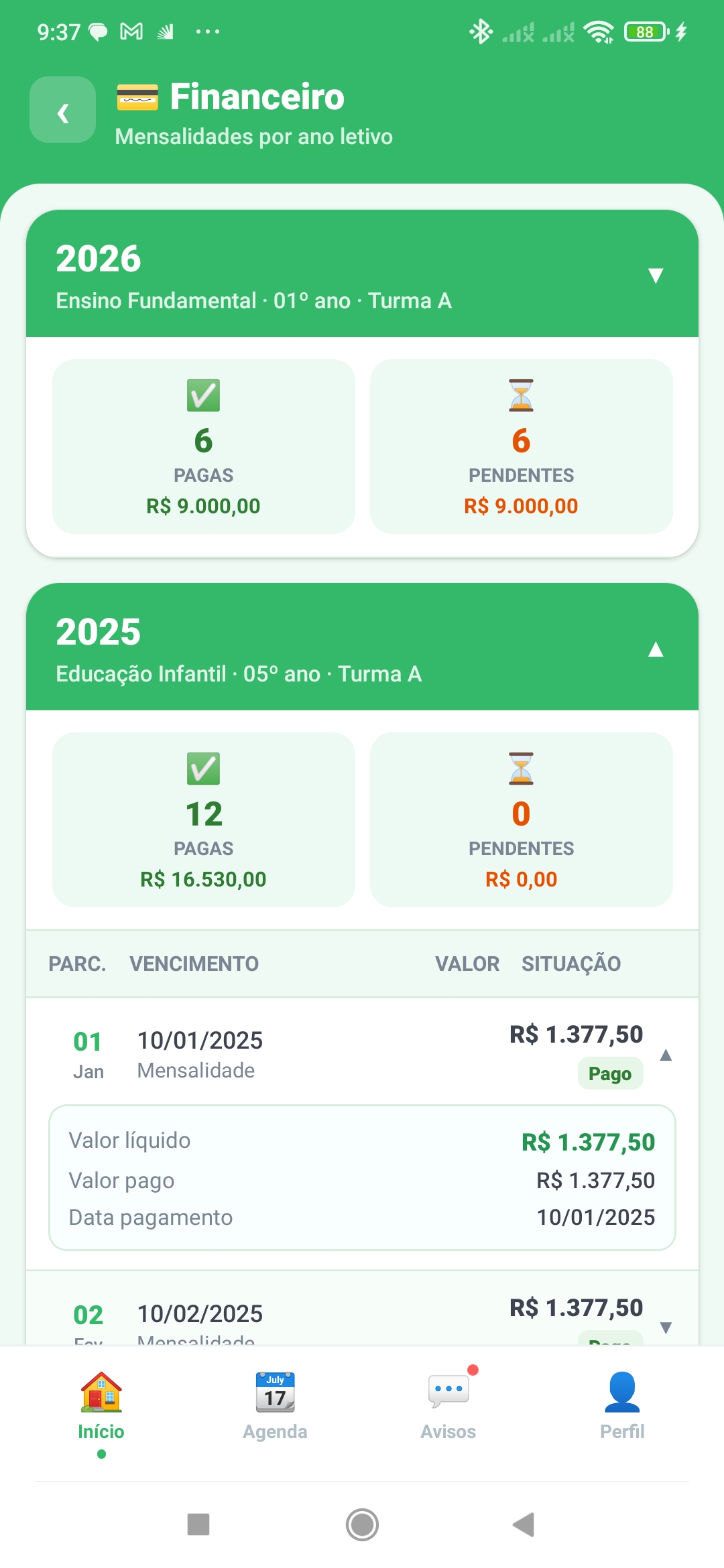 Financeiro — Android