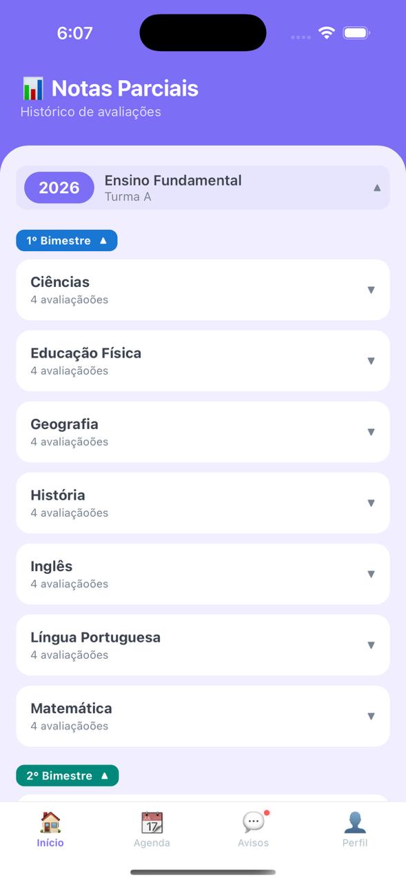 Notas Parciais — iOS